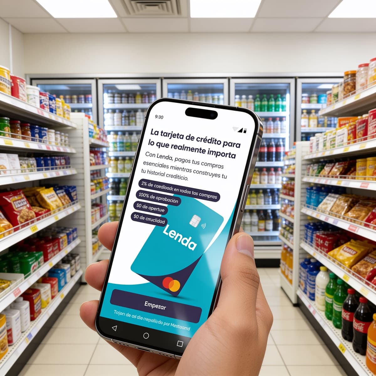 App Lenda en una tienda 7-Eleven