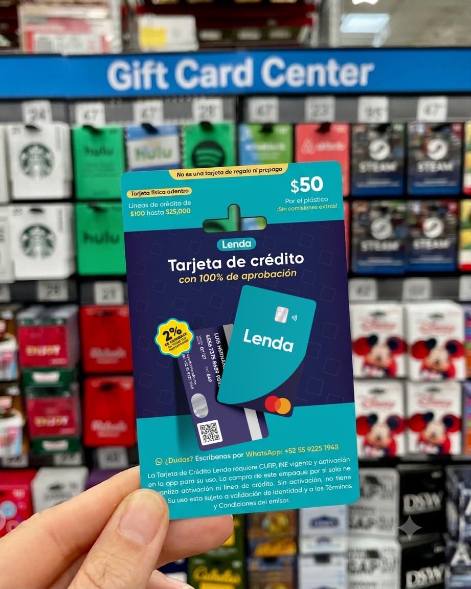Tarjeta Lenda comprada en tienda